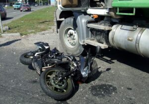 left-turn motorcycle accident