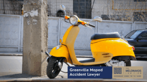 yellow moped on the street