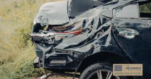 Greenville T-bone car accident scene at a busy intersection