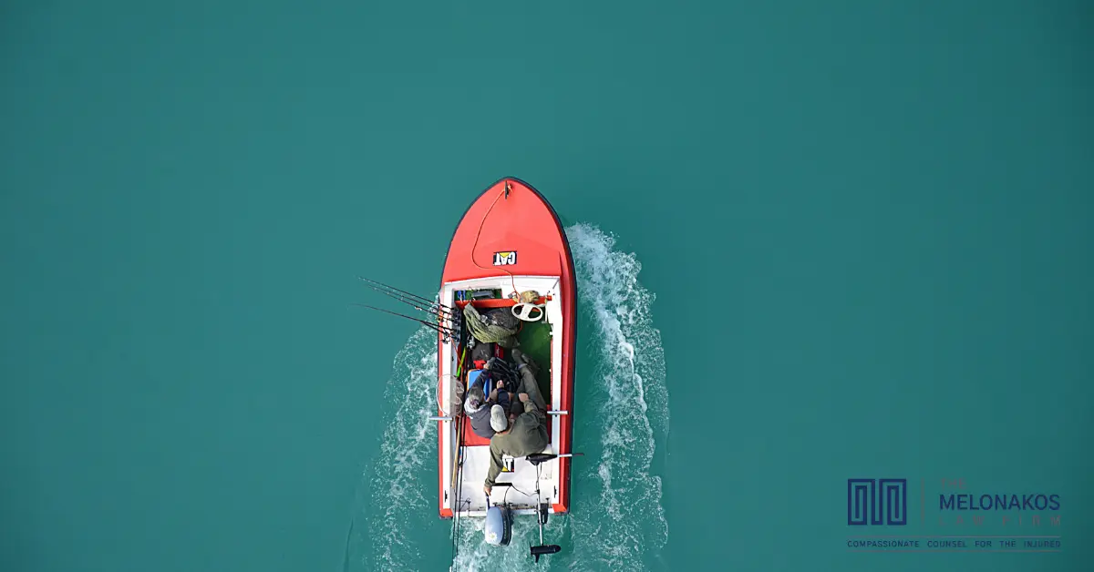 Boats on a South Carolina lake near Greenville where boating accidents can occur